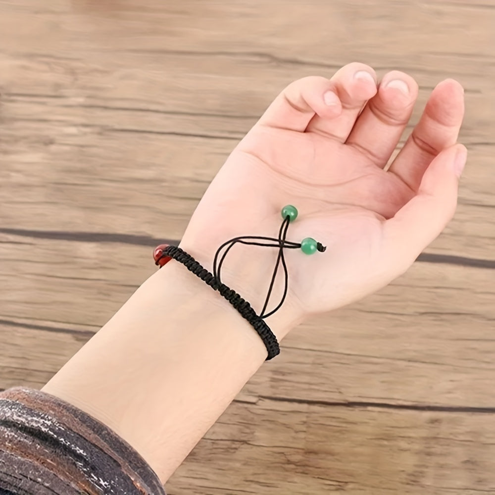 Set of 5 Or 10 Handcrafted Bracelets Featuring 7 Chakra Beads Made from Natural Stones, Designed with Braided Rope for Yoga Enthusiasts. These Adjustable Bangles Make for a Perfect Gift.